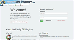 Desktop Screenshot of familygiftregistry.net